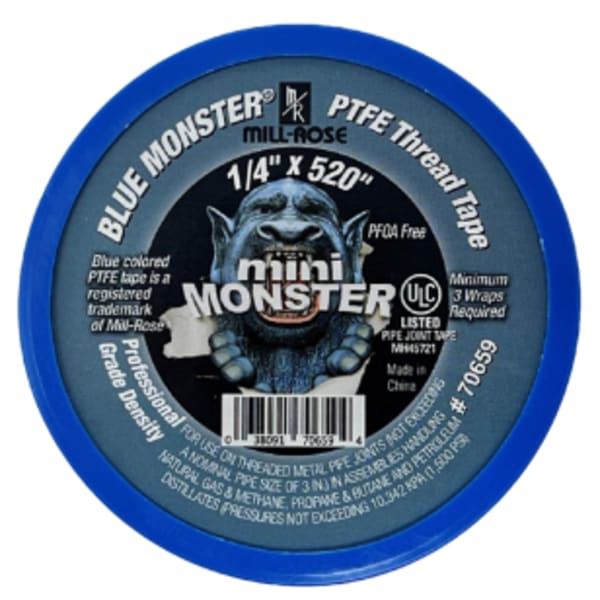 1/4"x520" MINI-MONSTER PTFE THREAD TAPE