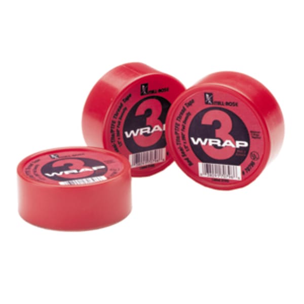 PTFE TAPE,RED WATER, 1/2"X260"