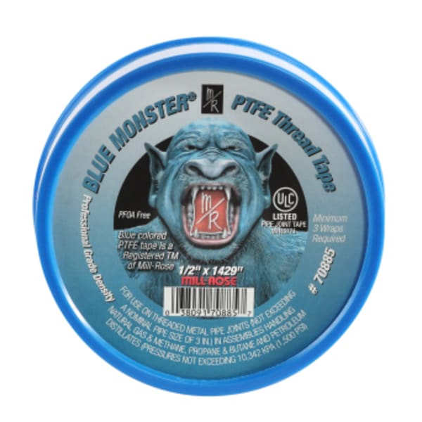 1/2"x1429" BLUE MONSTER PTFE THREAD TAPE