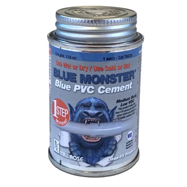 4oz BLUE MONSTER PVC CEMENT