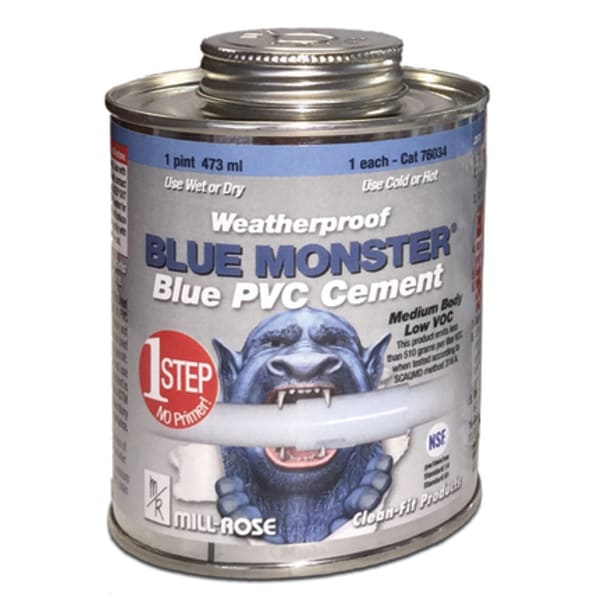 16oz BLUE MONSTER PVC CEMENT