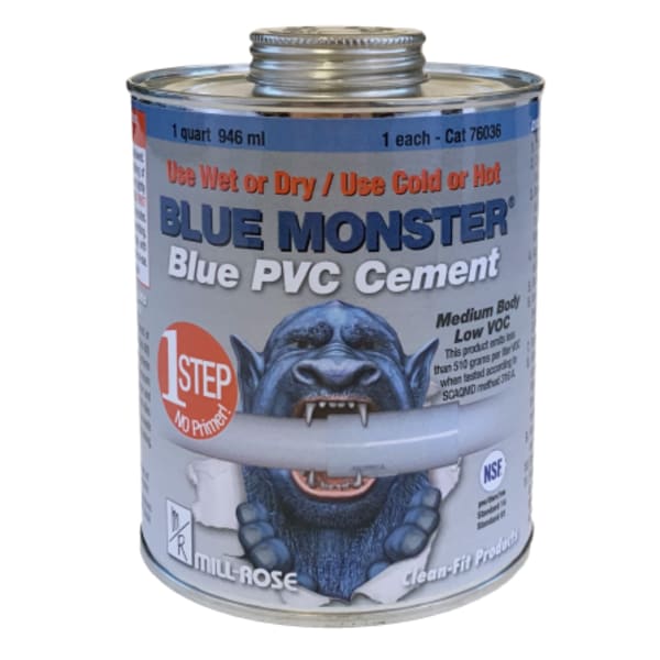 32oz BLUE MONSTER PVC CEMENT