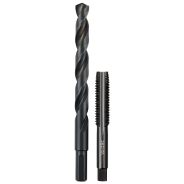 Milwaukee® 1/2"-13 NC Straight Flute Plug Tap & 27/64" Drill Bit