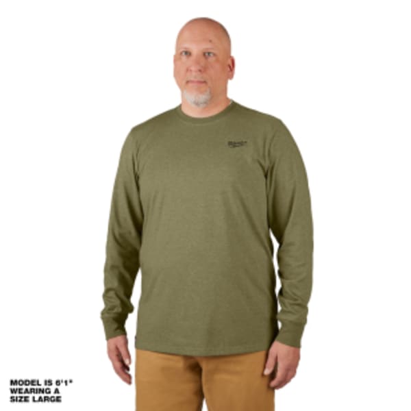 Long Sleeve Comfy Tee Shirt - Stay Close - Large Size Long Sleeve Comfy Tee Shirt - Stay Close - Large Size