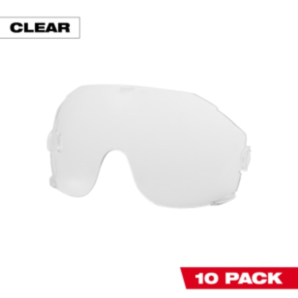 Milwaukee® 10pk Clear Eye Visor Replacement Lenses