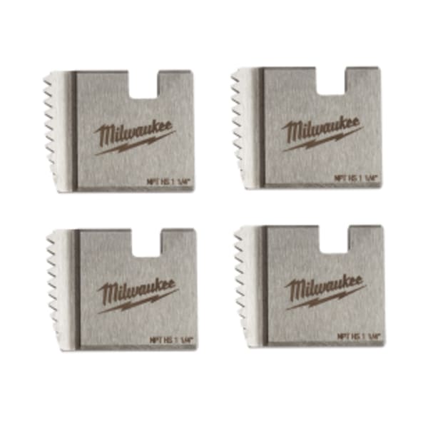 Milwaukee® 1-1/4" HIGH SPEED NPT Portable Pipe Threading Dies