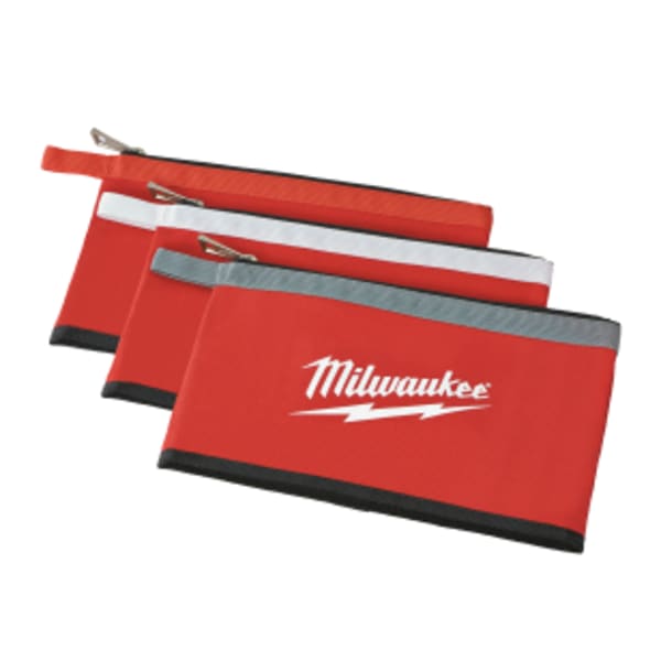 Milwaukee® 3 pk Zipper Pouches