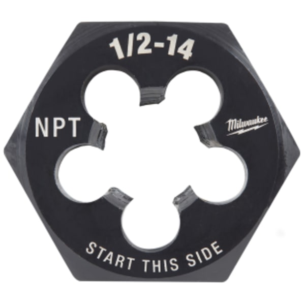 Milwaukee® 1/2"-14 NPT 2-1/6" Hex Threading Die