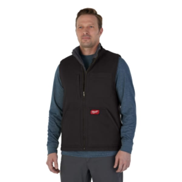 Heavy Duty Sherpa-Lined Vest - Black M