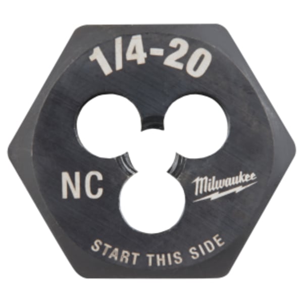 Milwaukee® 1/4"-20 NC 1-Inch Hex Threading Die