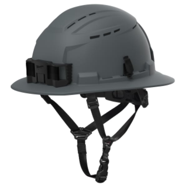 BOLT™ Gray Full Brim Vented Safety Helmet – Type 2, Class C - Custom Logo
