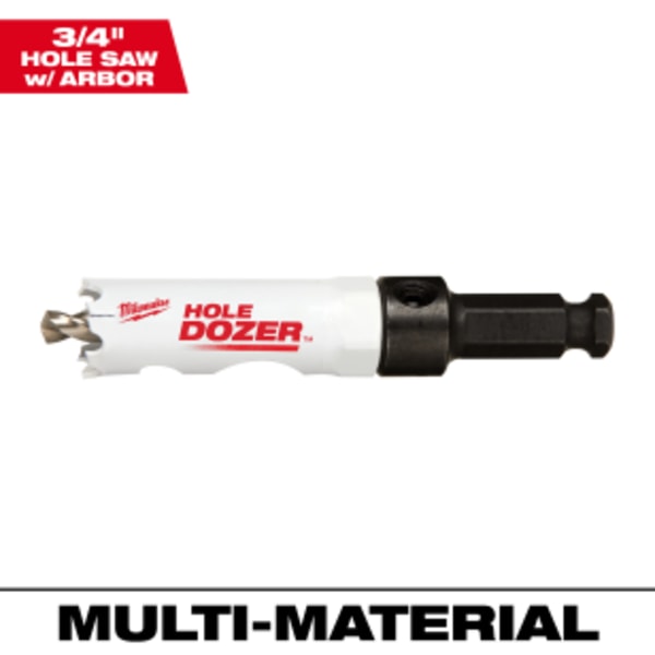 3/4" HOLE DOZER™ Bi-Metal Hole Saw with Arbor