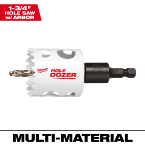 1-3/4" HOLE DOZER™ Bi-Metal Hole Saw with Arbor