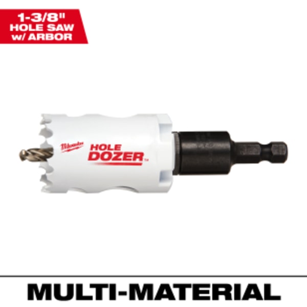 1-3/8" HOLE DOZER™ Bi-Metal Hole Saw with Arbor