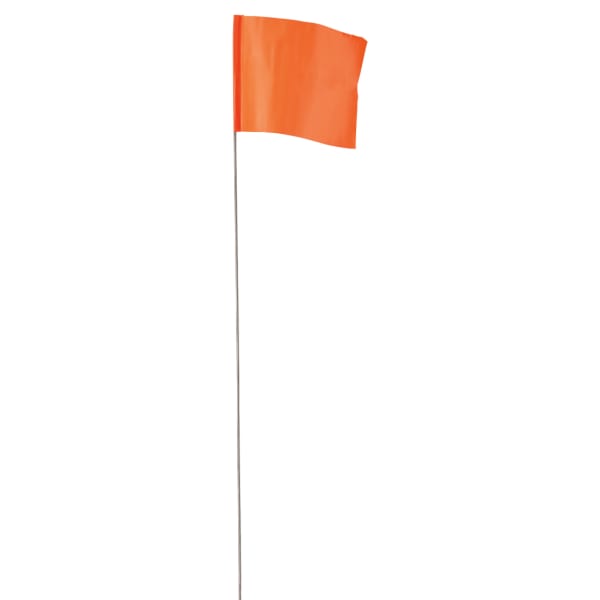 2.5" x 3.5" Glo Orange Flag Stakes