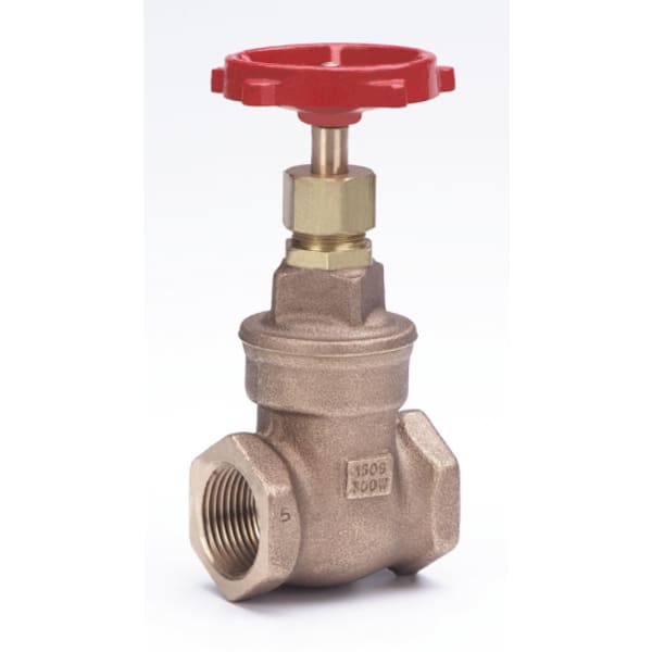 2-1/2" - FIP x FIP - Bronze  Gate Valve - 150 SWP - 300 WOG, , Solid Wedge Disc