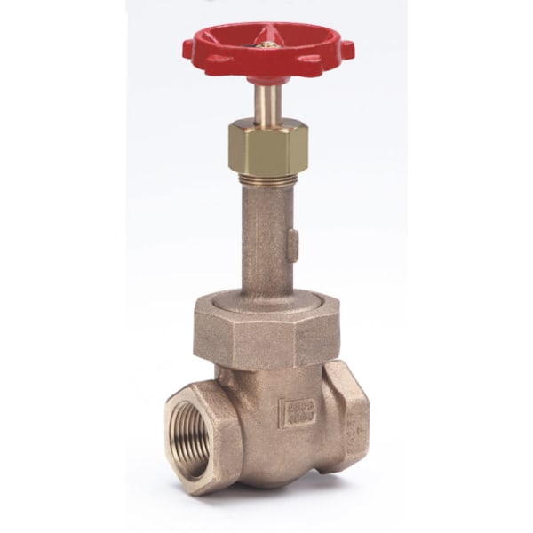 3/4" - FIP x FIP - Bronze  Gate Valve - 200 SWP - 400 WOG, Rising Stem, Cu-Ni Seat, Solid Wedge Disc