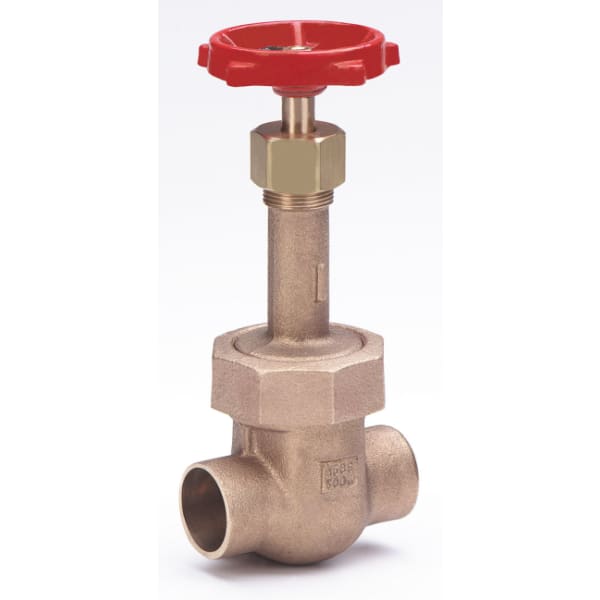 3" - SWT x SWT - Bronze  Gate Valve - 150 SWP - 300 WOG, Rising Stem, Bronze Seat, Solid Wedge Disc