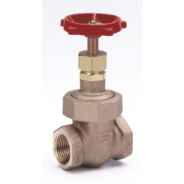 1/4" - FIP x FIP - Bronze  Gate Valve - 200 SWP - 400 WOG, Non-Rising Stem, Stainless Steel Seat, Solid Wedge Disc