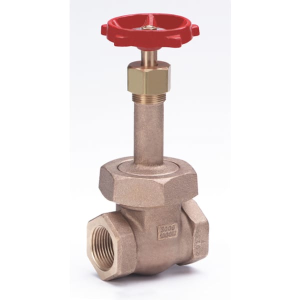 3/4" - FIP x FIP - Bronze  Gate Valve - 300 SWP - 1000 WOG, Rising Stem, Stainless Steel Seat, Solid Wedge Disc