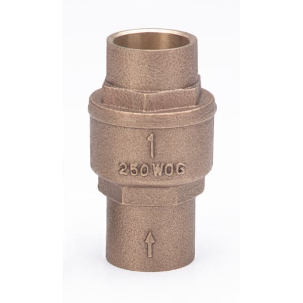 3/4" - SWT x SWT - Bronze  Check Valve - 250 WOG, Spring Check, Bronze Seat, Teflon Disc