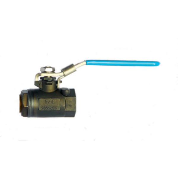 3/8" - FIP x FIP - Carbon Steel  Ball Valve - 2000 WOG, Reinforced PTFE Seat, Stainless Steel Ball