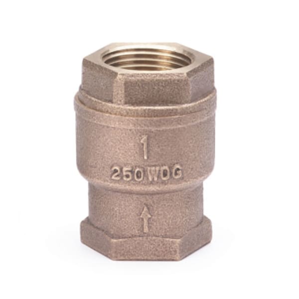 2" - FIP x FIP - Bronze  Check Valve - 250 WOG, Spring Check, Bronze Seat, Buna Disc