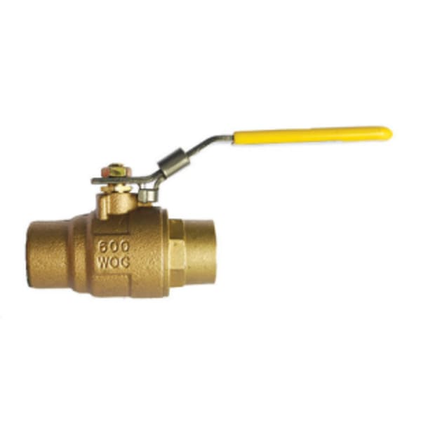 3/8" - SWT x SWT - Bronze, Full Port - Ball Valve - 150 SWG - 600 WOG, RPTFE Seat, Stainless Steel Ball -