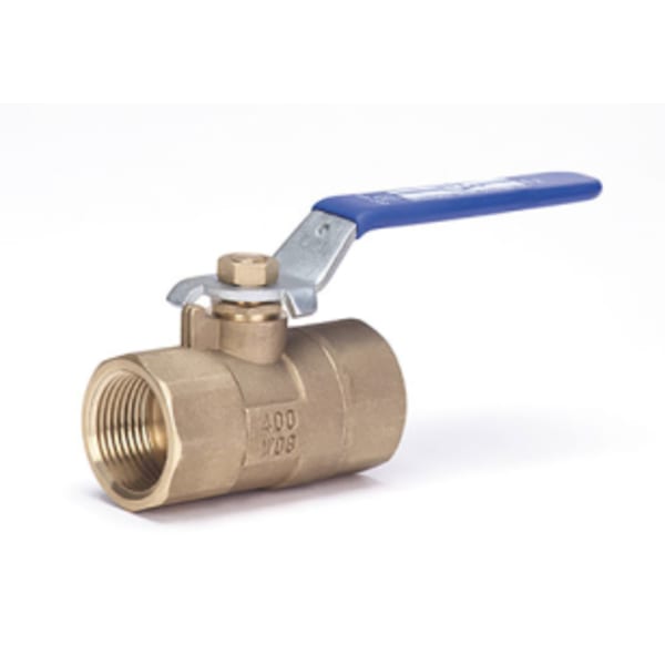 3/4" - FIP x FIP - Bronze, Standard Port - Ball Valve - 400 WOG, PTFE Seat, Chrome Plated Ball -