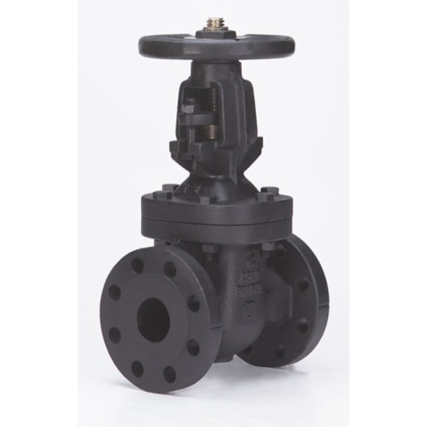 10" - Flange x Flange - Cast Iron  Gate Valve - 250 SWP - 500 WOG, OS&Y Stem, Bronze Seat, Solid Wedge Disc