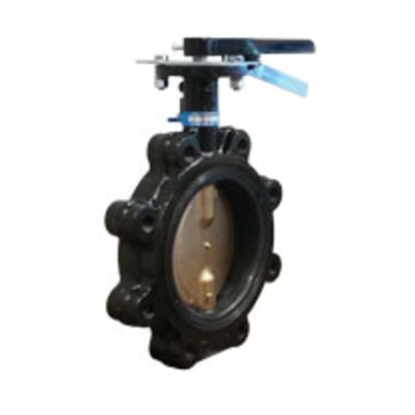 2-1/2" - Lug Pattern - Ductile Iron  Butterfly Valve - 250 PSI, EPDM Liner, Bronze Disc