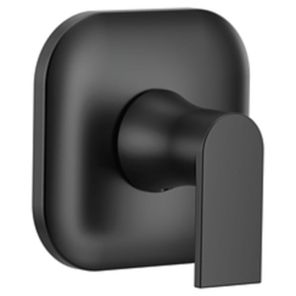 Moen Genta LX Matte Black Modern Wall Mount Pivoting Toilet Paper Holder,  Modern Toilet Roll Holder for Bathroom, BH3808BL