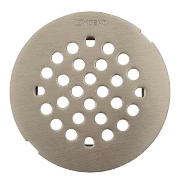 Moen 4-1/4 in. Tub and Shower Drain Cover for 3 in. Opening in Brushed Nickel