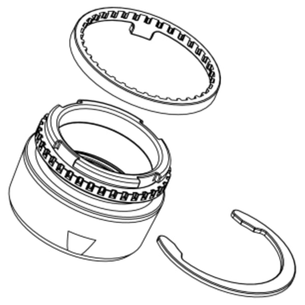 Moen Temperature Limit Stop Kit, 1 Handle Lav Chrome