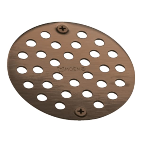 Moen 4 in. Shower Drain Cover for 3-3/8 in. Opening in Oil Rubbed Bronze