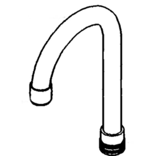 Moen Gooseneck Spout (5-3/8" Reach, 13-1/4" Height Chrome