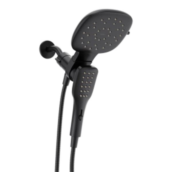 Moen Verso Matte black infinite 7" diameter spray head standard with handshower