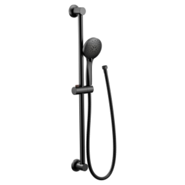 Moen 30 in. Eco-Performance Wall Bar with 5-Spray Handheld Shower in Matte Black