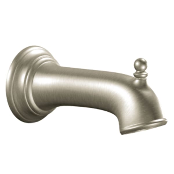Moen Brantford Diverter Tub Spout with Slip Fit Connection in Brushed Nickel