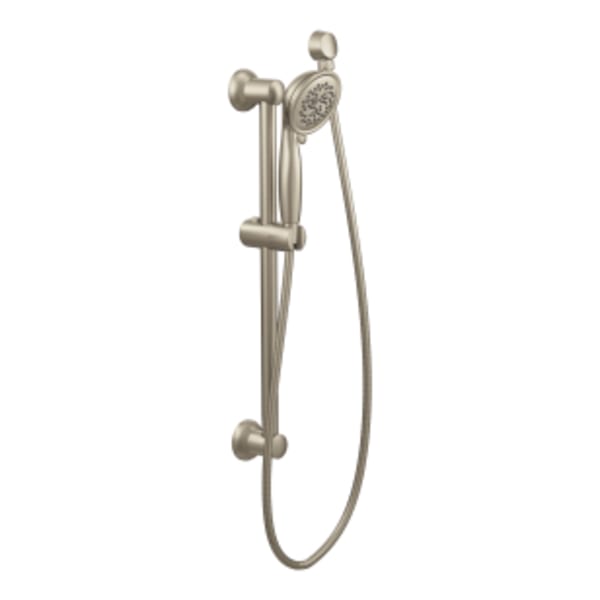 Moen Envi 3-Spray Handheld Handshower and Slide Bar in Brushed Nickel