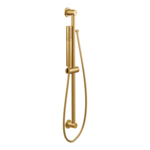 Moen Eco 1-Spray Handshower with Slide Bar in Brushed Gold