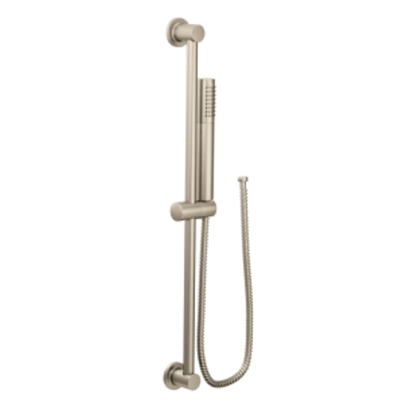 Moen 1-Spray Handheld Hand Shower with Slide Bar in Brushed Nickel
