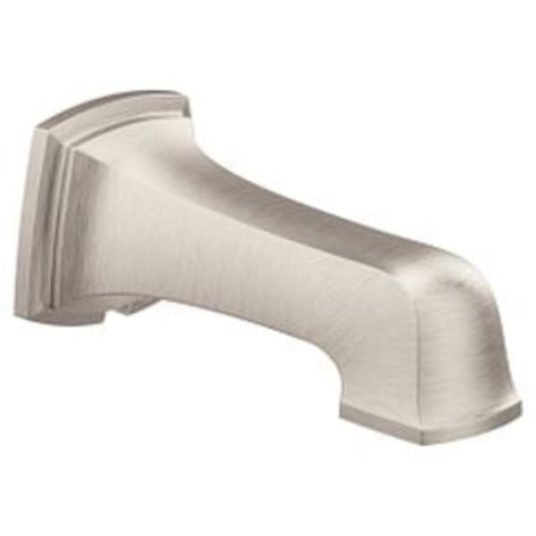 Moen Boardwalk Spot resist brushed nickel nondiverter spouts