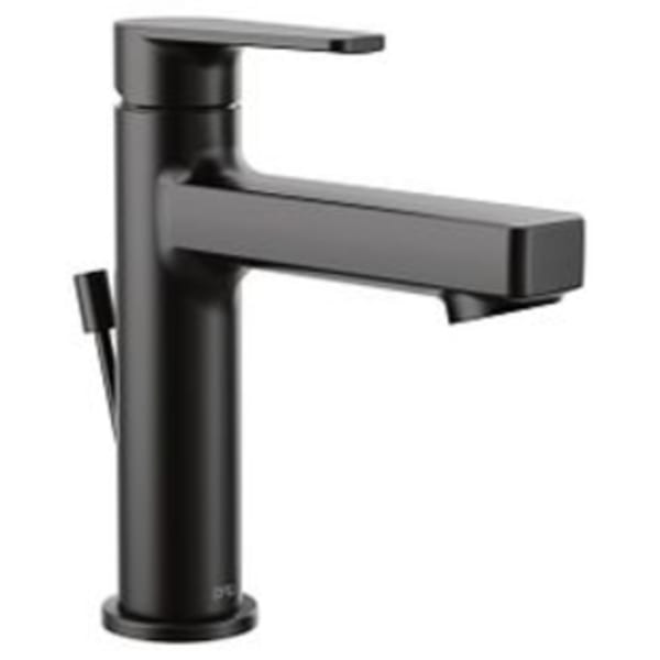 CFG Slate Matte black one-handle low arc bathroom faucet