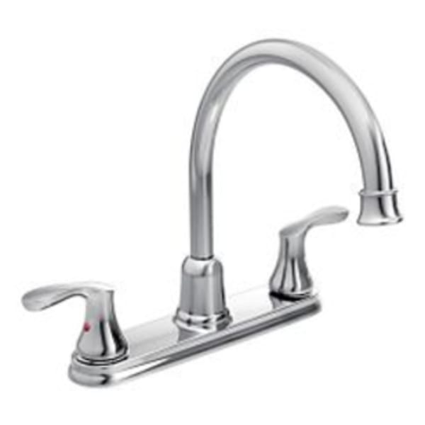 CFG Cornerstone Chrome two-handle high arc kitchen faucet