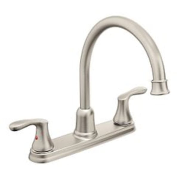 CFG Cornerstone Chrome two-handle high arc kitchen faucet