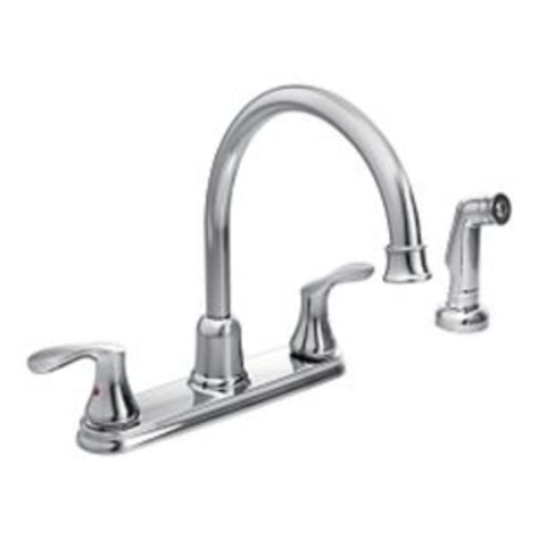 CFG Cornerstone Chrome two-handle high arc kitchen faucet