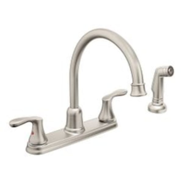 CFG Cornerstone Chrome two-handle high arc kitchen faucet