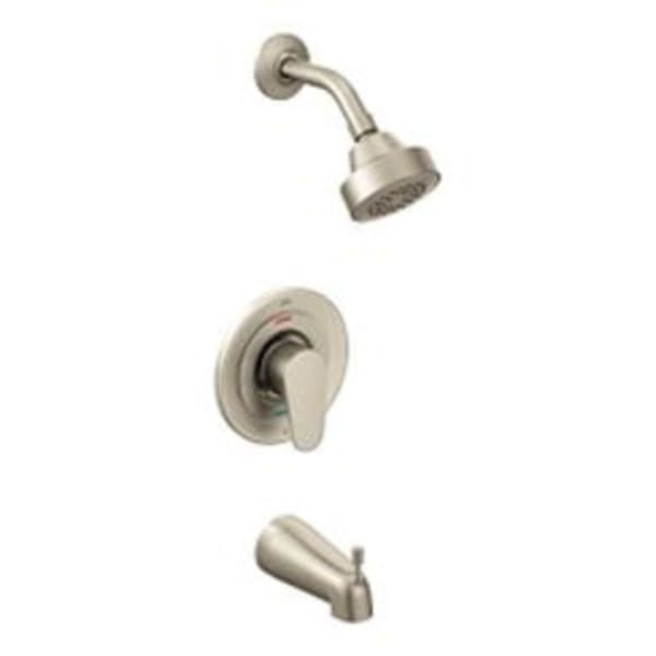 CFG Edgestone Brushed nickel cycling tub/shower