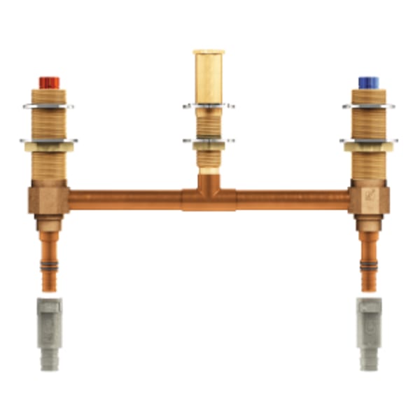 Moen M-Pact 2-Handle 3-Hole Roman Tub 10 in. Center Rough-In Valve - 1/2 in. Wirsbo PEX Connection
